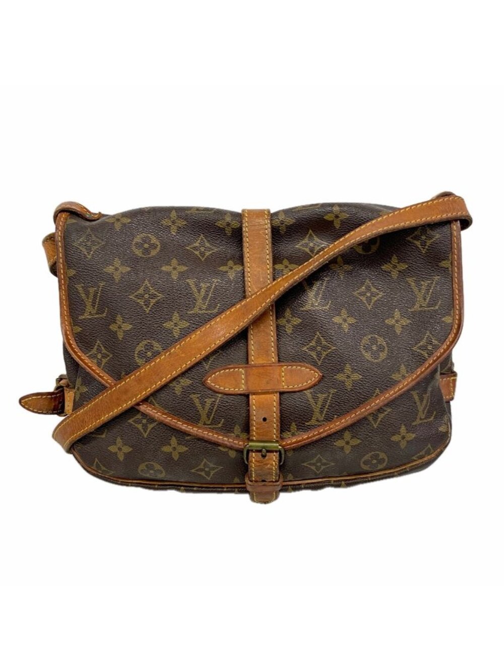 Louis Vuitton Shoulder Bag Monogram Saumur 30 Brown